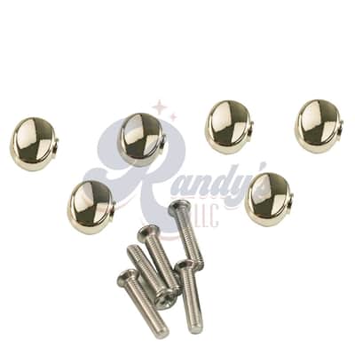 Kluson Replacement Tuner Buttons for Contemporary Diecast Series (6-Pack) Small Oval - Fits Gibson® CLOSEOUT-Gold - KTMB05G - Gold image 4