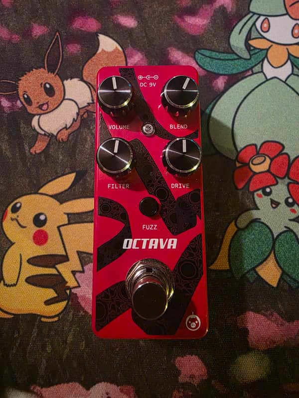 Pigtronix Octava Micro Octave Fuzz 2010s - Red image 1