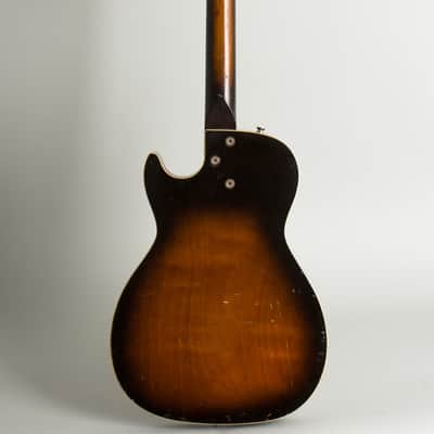 Harmony Stratotone Mars H-46 Thinline Hollow Body Electric Guitar, c. 1959, black hard shell case. image 2