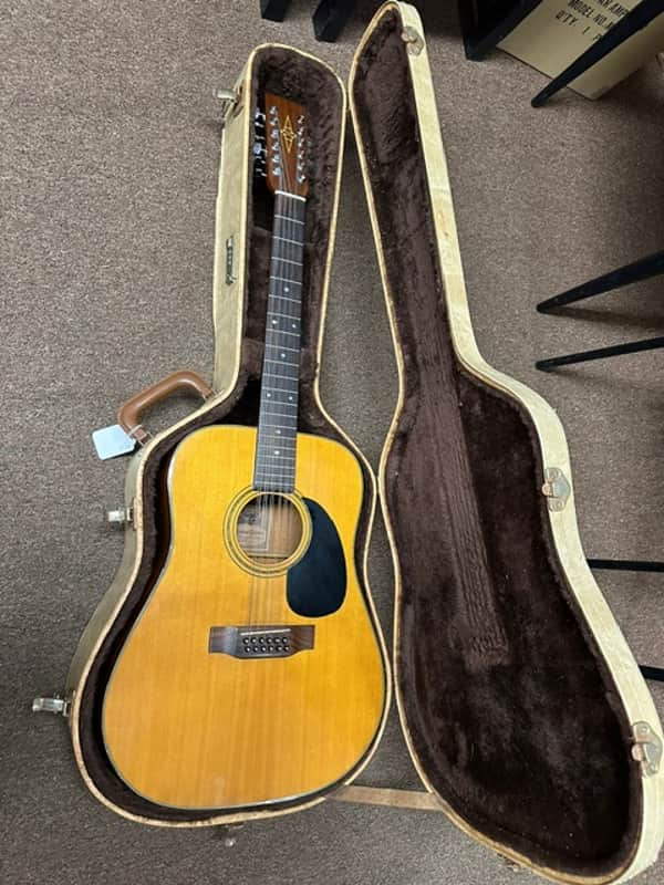 Used Vintage Alvarez 5021 Natural 12 String Acoustic Guitar w/ Hard Case MIJ JAPAN image 1