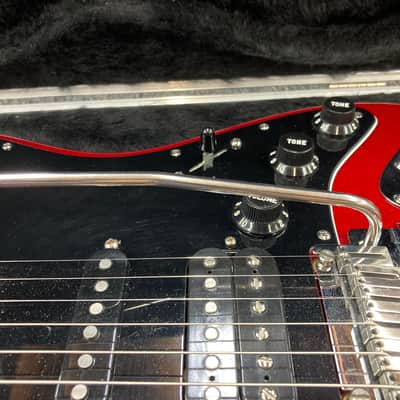 Fender American Select Mahogany Stratocaster HSS with Rosewood Fretboard - 2011 - Crimson Red Transparent image 9