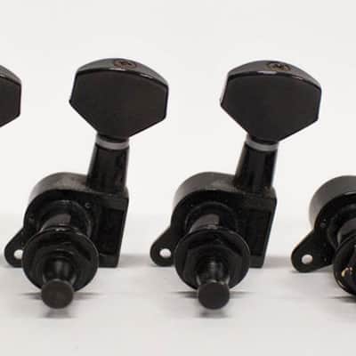 Genuine Jackson Guitar Headstock Tuning Pegs / Tuners / Tuning Machines - Black image 3