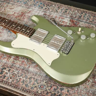 Fiam Mirari 2024 - Aged Pinecrest Green by past Ronin luthier Izzy Lugo. New machined Teacup F-knobs / Vega Trem. NEW, (Authorized Dealer) image 2