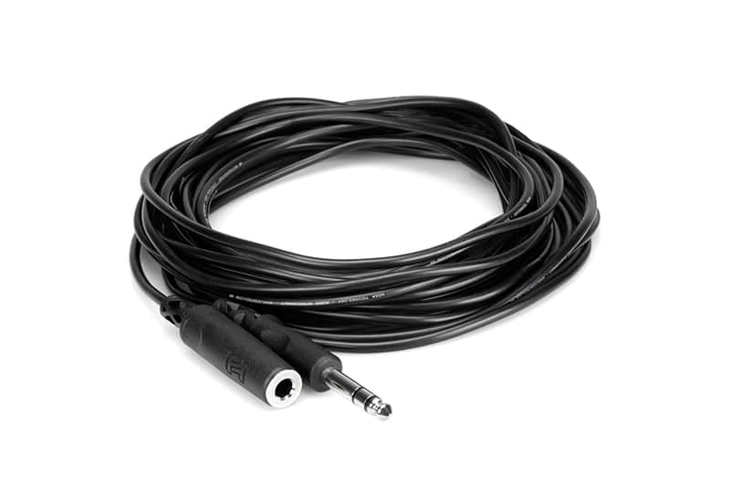 Hosa HPE-325 1/4" TRS Headphone Extension Cable - 25ft image 1