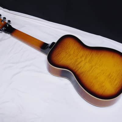 Gold Tone PBS-D Paul Beard Signature Deluxe Square Neck Resonator LEFTY - Two Tone Tobacco - B Stock image 6