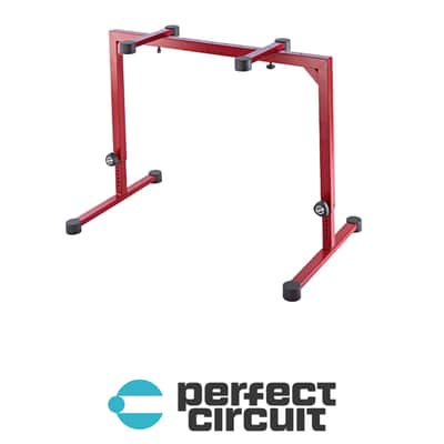 K&M 18810 Omega Table-Style Keyboard Stand (Red) image 1