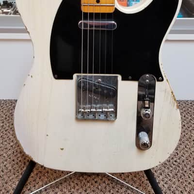 used 2018 Fender Custom Shop '54 Telecaster Relic in Aged White Blonde, Excellent Condition with OHSC! image 7