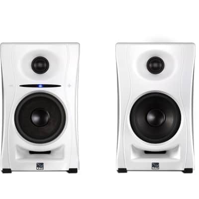KALI AUDIO LP-UNF 4” Ultra Nearfield Powered Monitor System w/Bluetooth - Boundary Compensation EQ Settings - for Mixing, Recording, Audio Production - USB-C, TRS, RCA Inputs  White (Pair) image 1