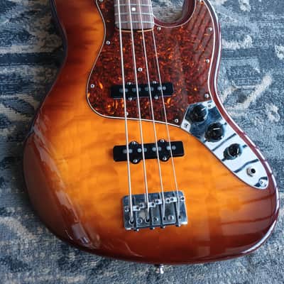 Fender American Deluxe Jazz Bass Special Edition Quilt 1999-2000 - Tobacco Burst image 7