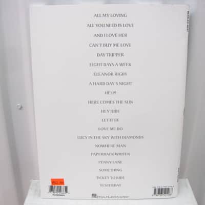 The Beatles Best of Sheet Music Song Book Songbook Easy Guitar Tab Tablature image 2