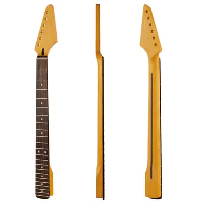 22-fret ST Yellowish Matte Electric Guitar Neck Canadian Maple,Cow Bone Nut image 1