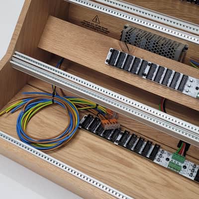 2 Many Synths 15U 126HP Eurorack case 2025 - Osmo hardwax on solid oak image 3