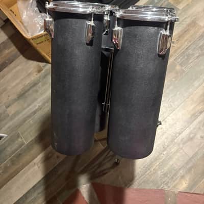Vintage 1980's Octobans Tube Toms-8 Piece High & Low Pitch Set with Stand-Unknown Brand image 19