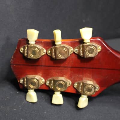 A Vintage 1939 Beautiful Gretsch Syndromic Cat Eye Holes Archtop Guitar in it's Original Case   # 3 G image 7
