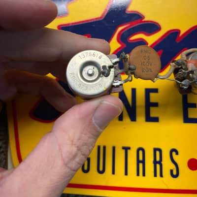 Vintage Fended 1966 Telecaster Electric Guitar Pots Fender image 2