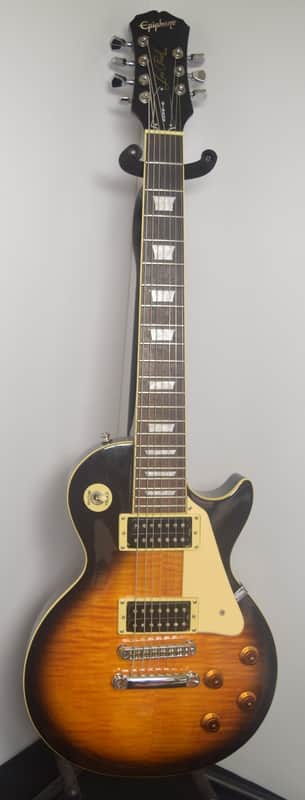 Epiphone Les Paul 7-String Tobacco Sunburst Solid Body Electric