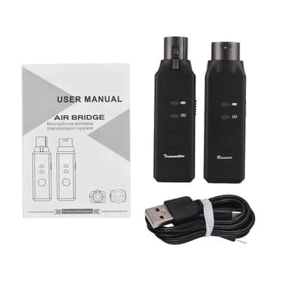 M-VAVE WP-7 Wireless Microphone System XLR Transmitter Receiver for Dynamic Microphones Dual-channel,price include the import duty to US buyer image 1