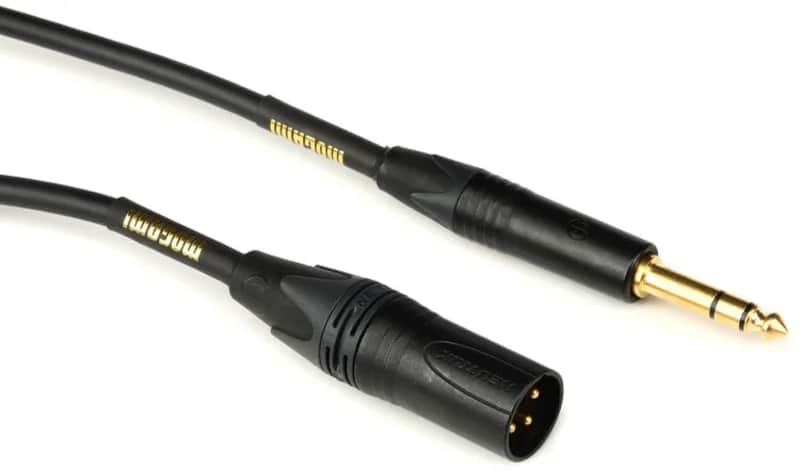 Mogami GOLD TRS-XLRM-20 Balanced 1/4-inch TRS Male to XLR Male Patch Cable - 20 foot image 1