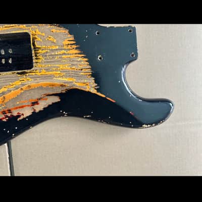 MJT Stratocaster 2020s - Black over Sunburst image 9