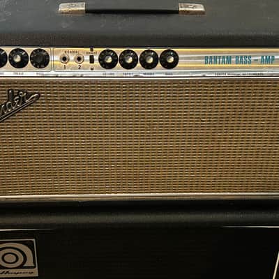 Fender Bantam Bass 2-Channel 30-Watt Amp Head Only 1968 Silverface image 1