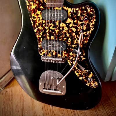 Waterslide Offset Black W/ Mojo UK Decosonic Pickups & Descendant Vibrato NEW (Authorized Dealer) image 1
