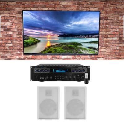 Technical Pro RX113 Home Theater Amplifier Receiver+4) 5.25" White Wall Speakers image 17