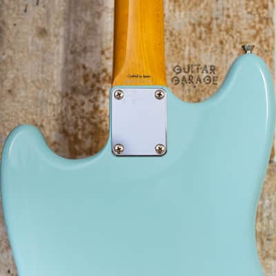 2006 Fender Japan Mustang 65 Vintage Reissue Daphne Blue Seymour Duncan humbucker offset guitar CIJ image 18