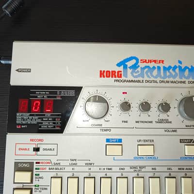 Korg DDM-220 Super Drums Drum Machine 1980s - Black image 8