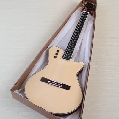 Natural Matte Finish Silent Classic Electric Guitar, Spruce Top Body, Mahogany Neck image 2