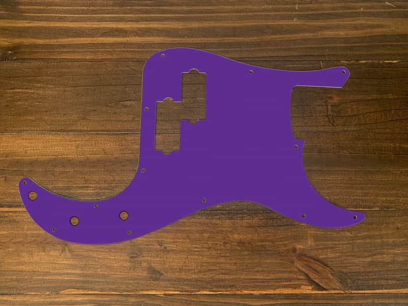 P Bass style Pickguard by Carmedon. Grape Ape Purple(matte) image 1