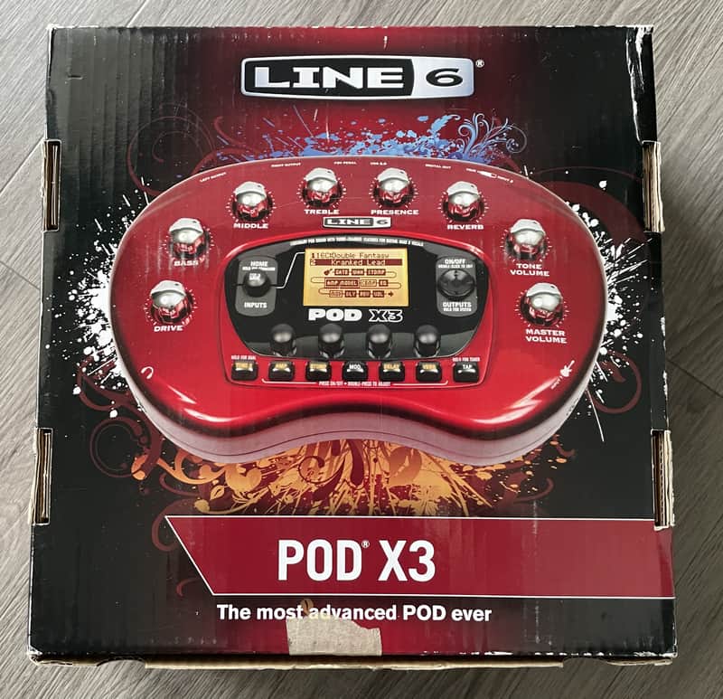 Line 6 POD X3 Multi-Effect and Amp Modeler - COMPLETE in box | Reverb