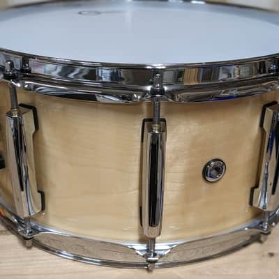 Pearl Session Studio Select 14x6.5" Birch/Mahogany snare - natural gloss image 5