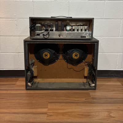 Silvertone Model 1484 Twin Twelve 60-Watt 2x12 Piggyback 1964 - Gray image 8