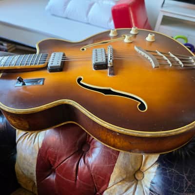 Hofner Committee E2 1964 60s Vintage Sunburst Hollow Body Archtop Guitar image 14