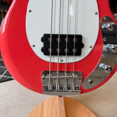 Sterling StingRay Short Scale with Roasted Maple Neck - Fiesta Red image 3