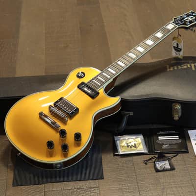 1999 Gibson Custom Shop Owned by Scott Stapp Les Paul Custom HB+ P90 Electric Guitar Gold Top One-Off + COA OHSC