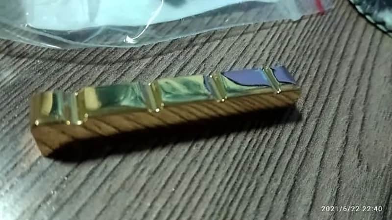 Gold 38MM Slotted Brass 4 String Bass Nut image 1