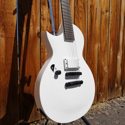ESP LTD EC ARCTIC METAL Snow White Satin Left Handed 6-String Electric Guitar image 3