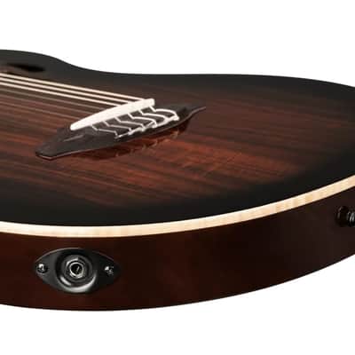 Ortega TourPlayer Series Nylon String Acoustic-Electric Guitar - RTPDLX-ACA-L, Left-handed image 8