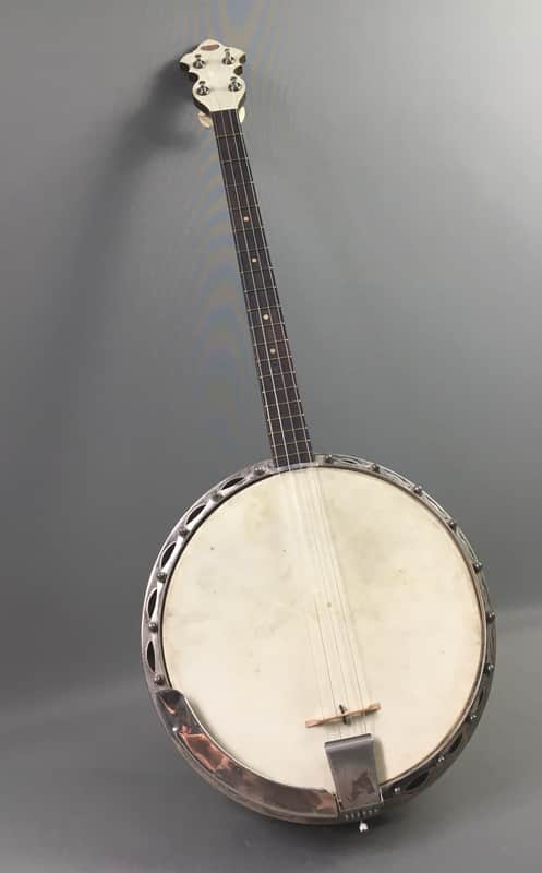 Vintage Gretsch Brooklyn NYC 4-String Broadkaster Irish Tenor Banjo Pre-War 1930s-40s Original Folk Americana image 1