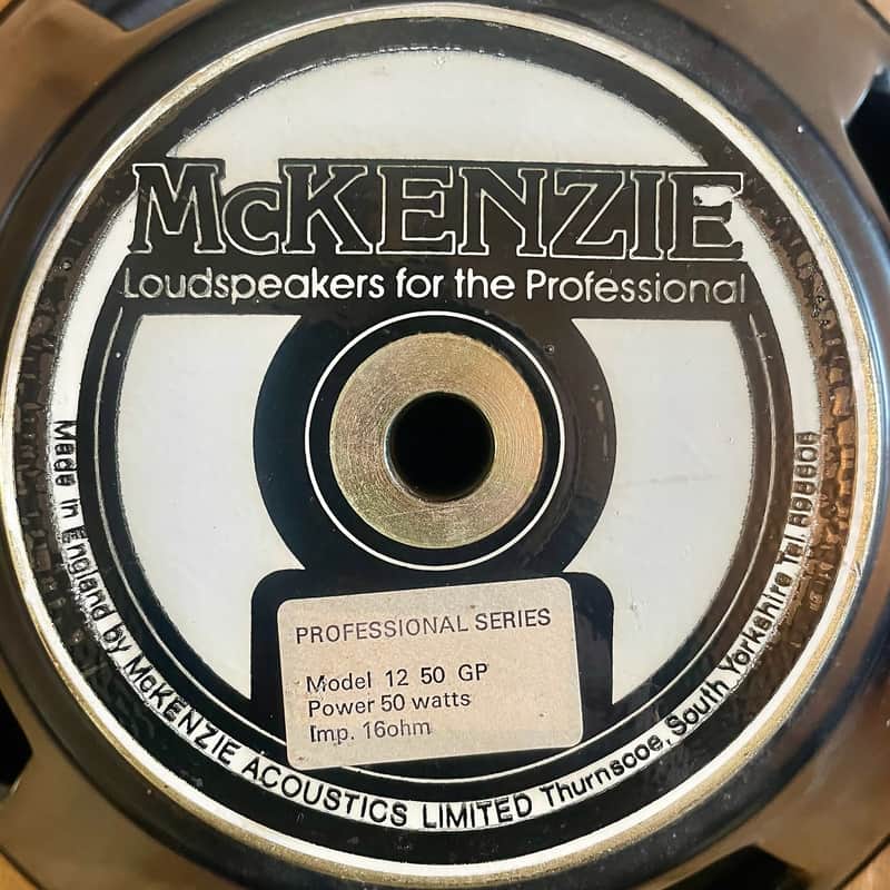 McKenzie 12” guitar speaker 16 ohms @ 50 watts 1970's Marshall