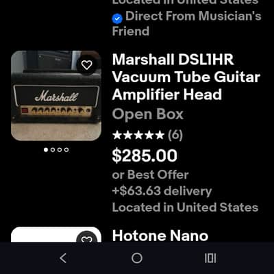 Marshall Origin ORIGIN20H 20-Watt Tube Guitar Amp Head 2018 - Present - Black image 5