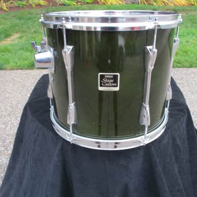 Yamaha Stage Custom 14 X 12 Floor Tom, Forest Green Lacquer, Birch, Excellent! image 1