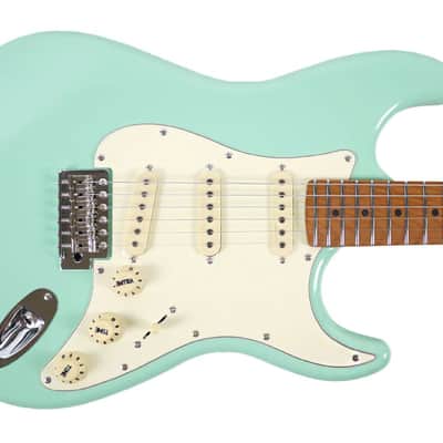 JET Guitars S-300 Electric Guitar SSS - Seafoam Green, Roasted Maple Fingerboard image 2