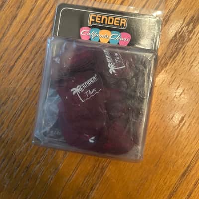 Fender California Clears 144 Gross Thin Picks - Candy Apple Red - 098-1351-10 -  Discontinued Mid 90’s California Series image 6