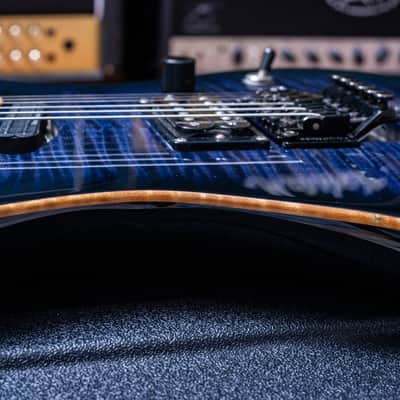 ESP Maverick Custom Shop 2000 - Transparent Purple Flamed Maple Top image 21