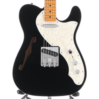 Fender Certified Pre-Owned Vintera II '60s Telecaster Thinline, Maple Fingerboard, Black (G7) (16414) image 1