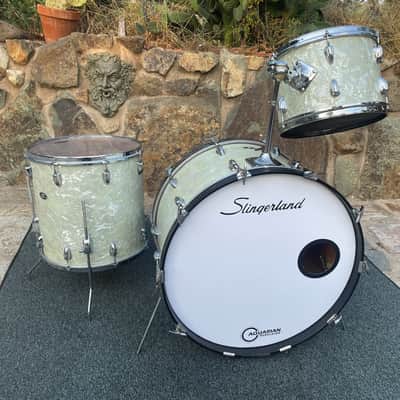 Vintage Slingerland 3pc 70's Drum Set kit 24x14,13x9,16x16 image 1