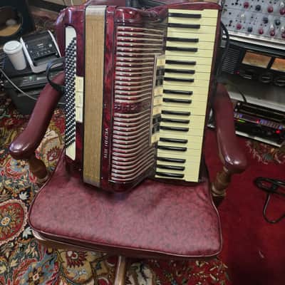 Hohner Verdi III M Accordion - Red Pearl Ivory Bild 1