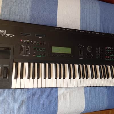 Yamaha SY77 Synthesizer 1989 - Black image 2